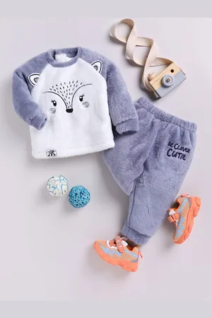 Moms Love Boys Charcoal & White Printed T-shirt with Trousers