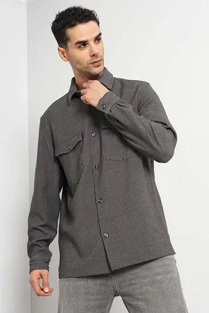 Celio Spread Collar Long Sleeves Classic Casual Shirt