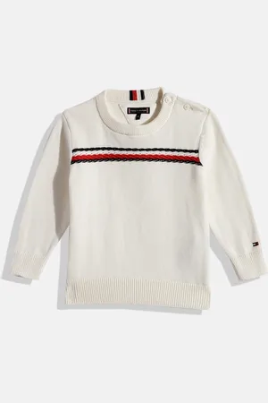 Tommy Hilfiger Boys Striped Pure Cotton Pullover