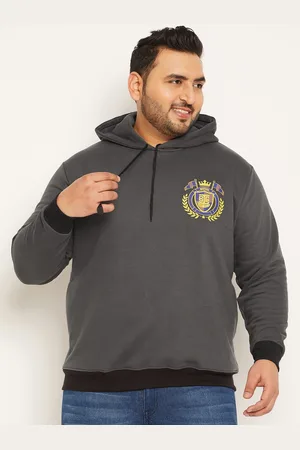 Bigbanana Plus Size Cotton Hood Hooded Casual Pullover Sweatshirt