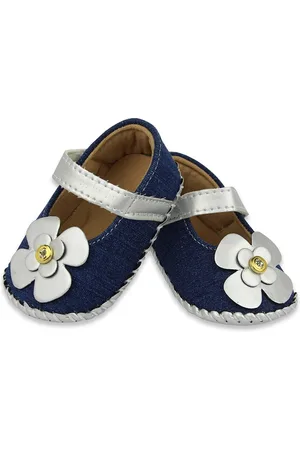 BAESD Infants Girls Embellished Denim Booties