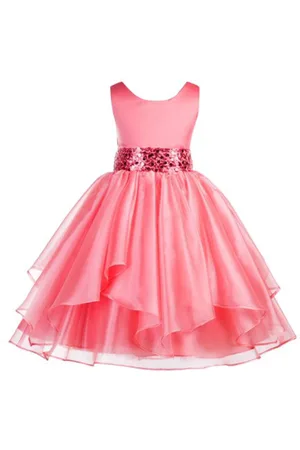BAESD Girls Sleeveless Fit and Flare Opaque Party Dress