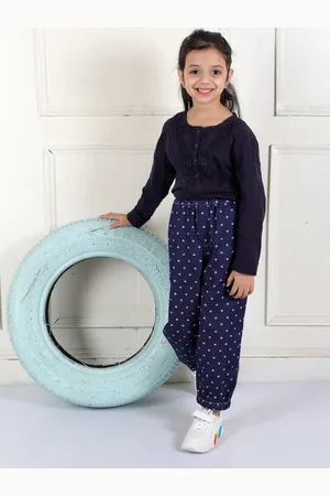 Superminis Girls Mid-Rise Comfort Relaxed Fit Printed Stretchable Cotton Jeans
