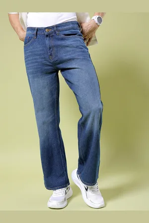 The Indian Garage Co Men Bootcut Clean Look Mid Rise Cotton Jeans