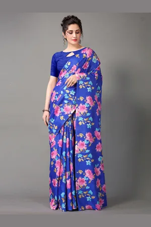HRITIKA Floral Printed Art Silk Saree
