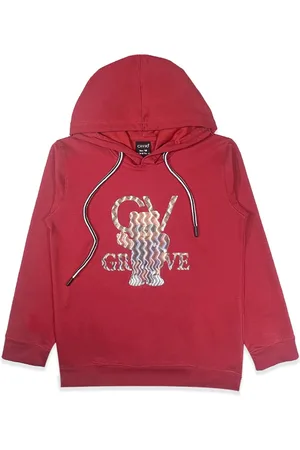 CAVIO Boys Graphic Printed Hooded Cotton Sweatshirt