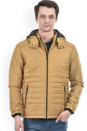 NUMERO UNO Mock Collar Lightweight Padded Jacket With Detachable Hood
