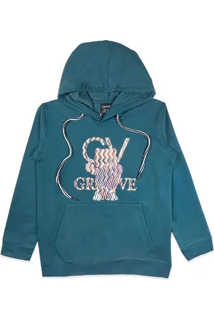 CAVIO Boys Graphic Printed Cotton Hooded Sweatshirt