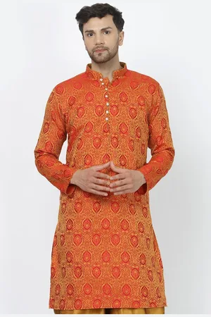 Sydney Heights Ethnic Motifs Thread Work Mandarin Collar Long Sleeves Straight Kurta