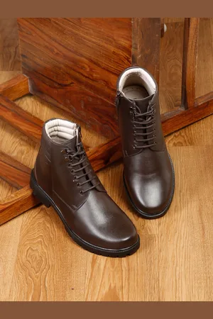 LOUIS STITCH Men Mid-Top Leather Regular Boots