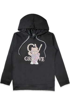 CAVIO Boys Printed Hooded Long Sleeves Pullover Cotton Sweatshirt