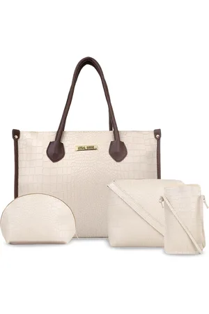 Legal Bribe Combo Of 4 Textured PU Shopper Handheld Bags