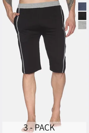 dollar Men Pack Of 3 Mid-Rise Cotton Lounge Shorts