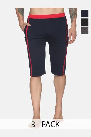 dollar Men Pack Of 3 Mid-Rise Cotton Lounge Shorts