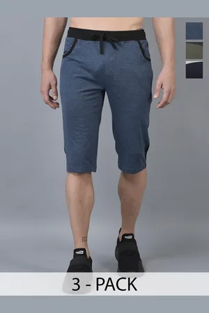 dollar Men Pack Of 3 Mid-Rise Cotton Shorts