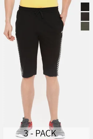 dollar Men Pack Of 3 Mid-Rise Cotton Shorts
