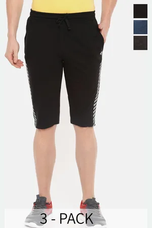 dollar Men Pack Of 3 Mid-Rise Cotton Shorts