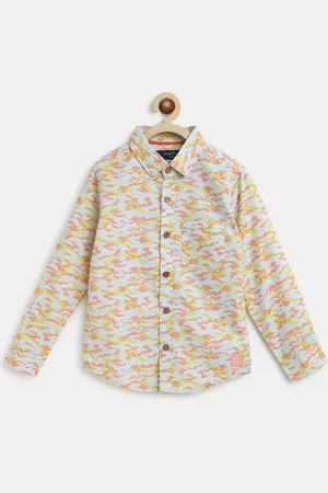 TALES & STORIES Boys Opaque Printed Cotton Casual Shirt