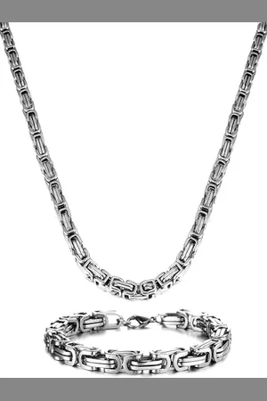 Meenaz Men Silver-Plated Necklace