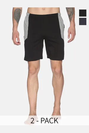 dollar Men Pack Of 2 Colourblocked Cotton Regular Shorts