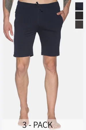 dollar Men Pack Of 3 Mid-Rise Cotton Lounge Shorts