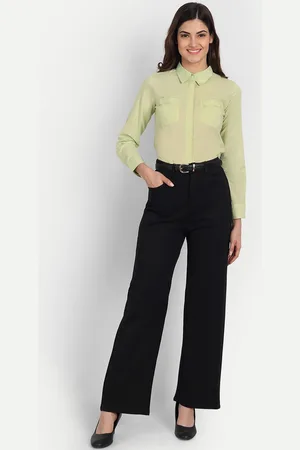 Broadstar Women Smart Loose Fit High-Rise Parallel Trouser