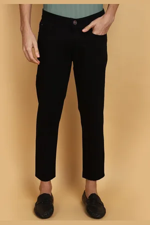 V-Mart Men Cotton Mid-Rise Slim Fit Regular Trouser
