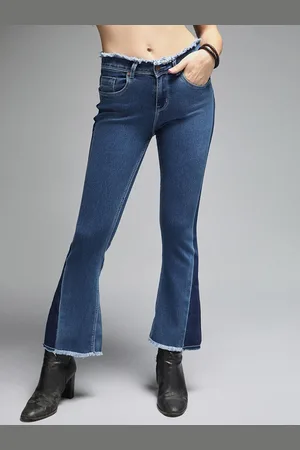 High Star Women Bootcut High-Rise Clean Look Stretchable Jeans