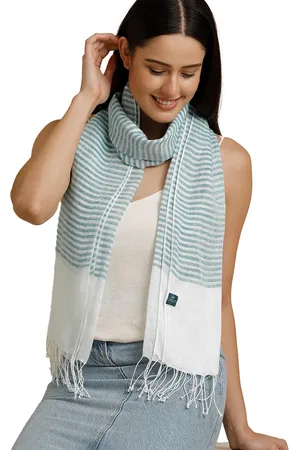 Linen Club Unisex Striped Pure Linen Stole