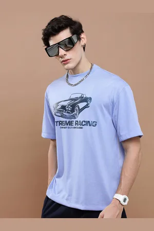 Highlander Unisex Typography Printed Applique Drop-Shoulder Oversized T-shirt