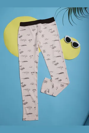 NEUDIS Girls Conversational Printed Relaxed Fit Cotton Trousers