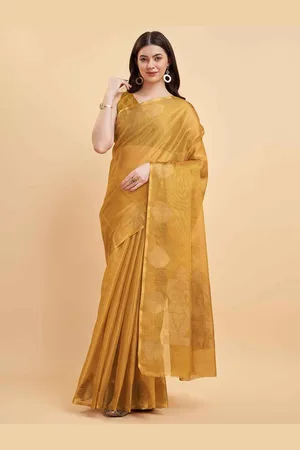 Tasarika Ethnic Motifs Woven Design Zari Tissue Saree