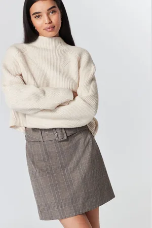 Next Women Checked Mini Skirt