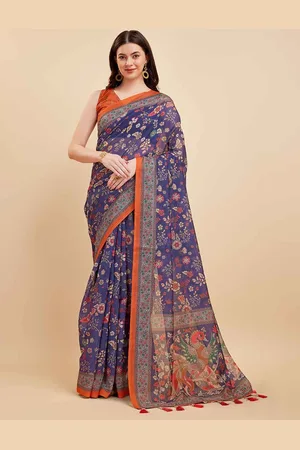 Tasarika Floral Silk Cotton Saree