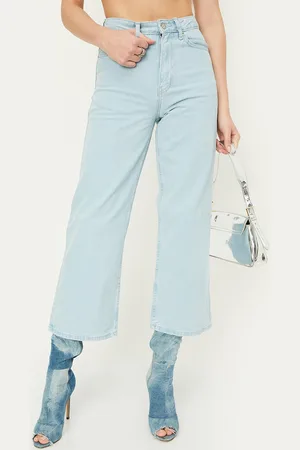 Max Collection Women Mid Rise Flared Clean Look Pure Cotton Jeans