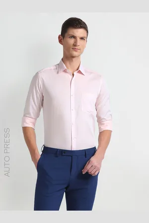 Arrow Spread Collar Long Sleeves Slim Fit Autopress Formal Shirt
