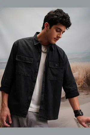 LocoMotive Oversized Premium Corduroy Utility Pocket Cotton Over Shirt