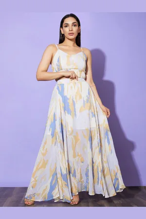 Globus Printed Co-Ord Set With Top & Skirt