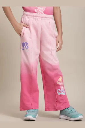Kidsville Girls Barbie Printed Mid Rise Track Pants