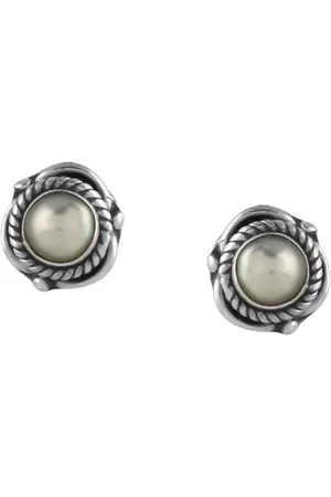 Abhooshan 92.5 Sterling Silver Contemporary Stud Earrings