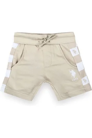 Ralph Lauren Boys Checked Mid-Rise Regular Fit Pure Cotton Shorts
