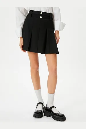 Koton Pleated A-Line Skirt