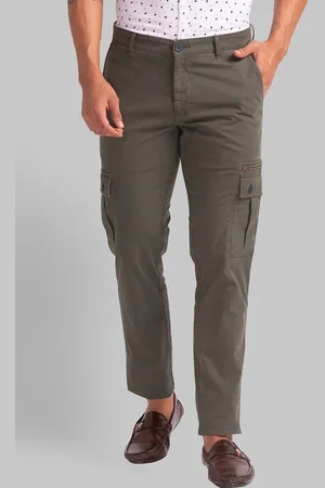 Buy ACROSS THE POND Corn Men's Cotton Blend Floral Pockets Stretch Chino  Pants | Shoppers Stop