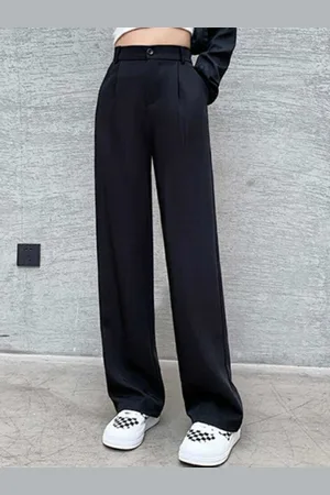 Broadstar Women Smart Straight Fit High-Rise Trouser
