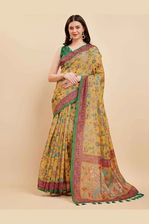 Tasarika Floral Silk Cotton Saree