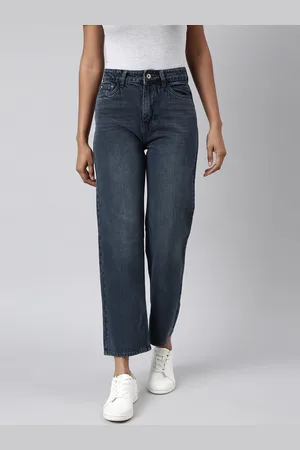 SHOWOFF Women Jean Straight Fit Light Fade Clean Look Denim Jeans