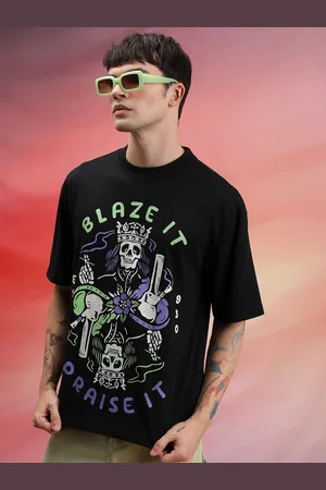 Highlander Unisex Oversized Graphic Printed Drop Shoulder Sleeves Casual T-shirt