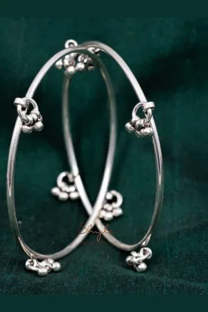 Shyle Sterling Silver Beaded Bangle