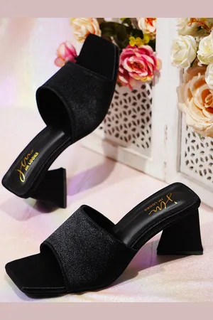 JM Looks Open Toe Block Heels