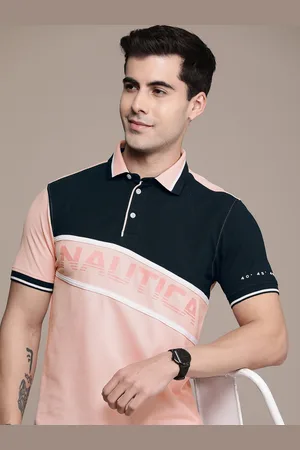 Nautica Men Colourblocked Polo Collar T-shirt